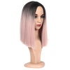 Fashion Straight Hair Synthetic Wig - Pink