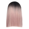 Fashion Straight Hair Synthetic Wig - Pink