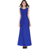 Fashion Women Lace Sleeveless Party Dress - Blue