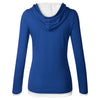 Fashion Women Long Sleeve Hoodies Top - Blue