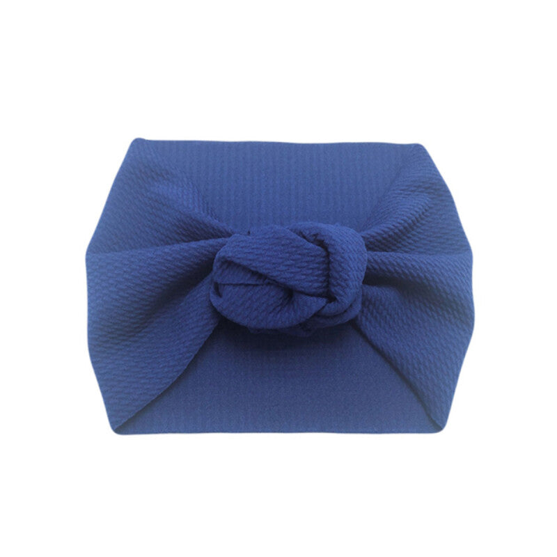 Fashionable Baby Knotted Headband - Dark Blue