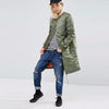 Fashionable Women's Long Coat Jacket - Green