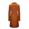 Fashionable Women's Woolen Trench Coat - Camel