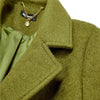 Fashionable Women's Woolen Trench Coat - Green