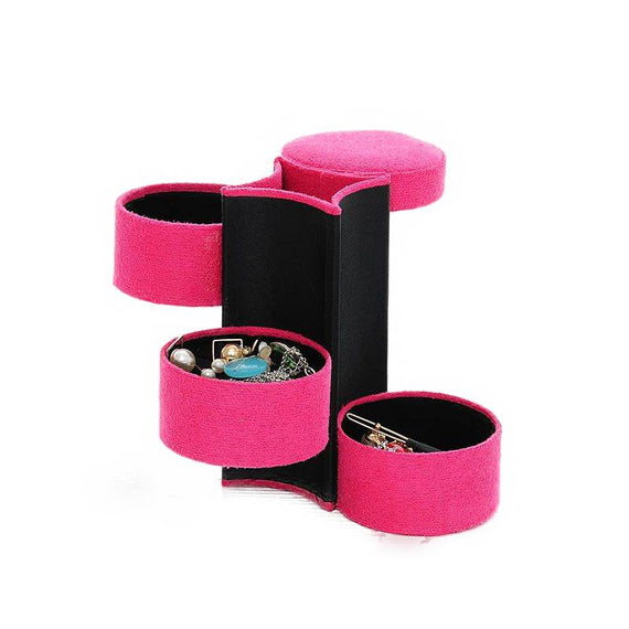 Flannelette Premium Cylinder Storage Box - Magenta