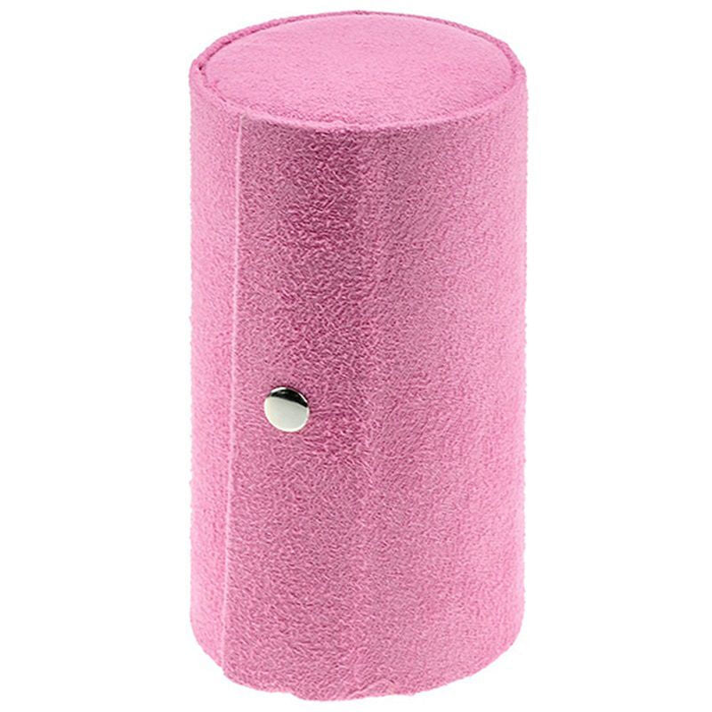 Flannelette Premium Cylinder Storage Box - Pink