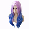 Focailai Fashionable Style Hair Wigs - Purple Blue