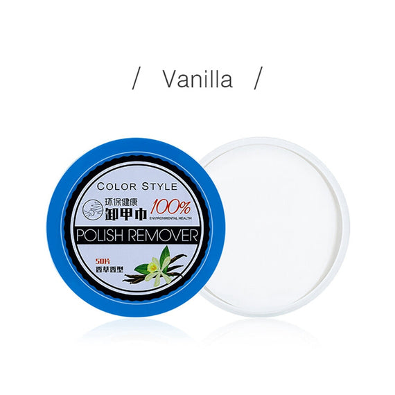 Fruit-flavored Nail Polish Removal Wipes - Vanilla