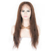 Full Lace Wigs Brazilian Human Hair - Light Brown