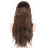 Full Lace Wigs Brazilian Human Hair - Light Brown