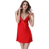 نساء الانزلاق من فستان Chemise Lightgown Scalloped Lace v Neck Spaghetti الأشرطة Lingerie Sleepwear Pajamas