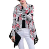 New Fashion Women Thin Cardigan Print Open Front Tassel Fringed Long Sleeve Thin Cape Coat Outerwear