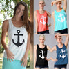 New Fashion Women Anchor Tank Top Back Bowknot Sleeveless Casual Vest Top Camisole T-Shirt