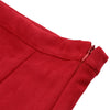 New Women Skirt Faux Suede Tassel Irregular Hem Zipper Midi Pencil Skirts OL Vintage Slim Clubwear Red