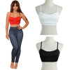 Sexy Summer Women Tank Crop Top Bandage Strap Sleeveless Slim Casual Solid Vest Short Tee White/Red/Black