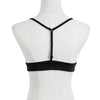 New Sexy Women Bra Y-Back Adjustable Strap Open Back Unlined Cup Bralette Crop Top Black