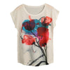 New Women T-Shirt Special Print O-Neck Short Sleeves Pullover Loose Casual Tee Fashion Top