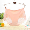 Sexy Women Lace Panties Briefs Ultra-Thin Seamless Solid Breathable Underwear Unerpants