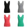 New Fashion Women Tank Top Zipper V-Neck Sleeveless Casual Vest Slim Top