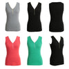 New Fashion Women Tank Top Zipper V-Neck Sleeveless Casual Vest Slim Top