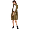 Fashion Women Vest Coat Faux Leather Notched Collar Sleeveless Long Waistcoat Jacket Outerwear Black/Brown/Army Green