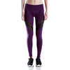 New Women Leggings Sports Pants Sheer Mesh Splicing High Waist Yoga Pants Stretchy Jogging Fitness Tights Gym Trousers Black/Purple/Red