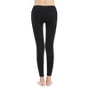 New Women Sport Yoga Leggings Solid Mesh Splice High Waist Fitness Gym Running Stretch Tights Long Pants Trousers Black