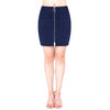 Fashion Women Mini Suede Skirts Pocketed Zippered Front Party Short Sheath Suedtte Skirt