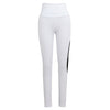 New Women Sport Yoga Leggings Mesh Splice Solid Stretch Fitness Gym Running Bodycon Pants White