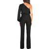 Fashion Women Jumpsuit Single Sleeve One Shoulder Slim Fit Overalls Casual Playsuits Rompers