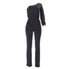 Fashion Women Jumpsuit Single Sleeve One Shoulder Slim Fit Overalls Casual Playsuits Rompers