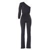 Fashion Women Jumpsuit Single Sleeve One Shoulder Slim Fit Overalls Casual Playsuits Rompers