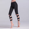 Fashion Women Lace Up Ballet Dancing Leggings High Waist Push Up Fitness Skinny Pants Pantalon Workout Leggings