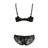 New Sexy Women Bra Set Lace Embroidery Push Up Underwire 3/4 Cup Panties Briefs Underwear Lingerie Set