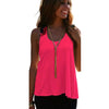 Women Summer Top Casual Sleeveless Vest Shirt Tank Crochet Lace T Shirt