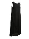 Women Summer Dress Sleeveless O Neck Long Maxi Linen Dresses Loose Plus Size Dress