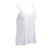 New Women Elastic Tank Tops O-Neck Lace Crochet Vest Slim Bodycon Sexy Summer Camis White/Black