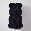 Fluffy Faux Fur Vest Waistcoat Autumn Winter Sleeveless Outerwear Women Coat Soft Hairy Overcoat