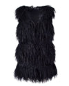 Fluffy Faux Fur Vest Waistcoat Autumn Winter Sleeveless Outerwear Women Coat Soft Hairy Overcoat