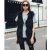 Fluffy Faux Fur Vest Waistcoat Autumn Winter Sleeveless Outerwear Women Coat Soft Hairy Overcoat