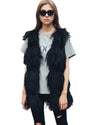 Fluffy Faux Fur Vest Waistcoat Autumn Winter Sleeveless Outerwear Women Coat Soft Hairy Overcoat