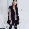 Fluffy Faux Fur Vest Waistcoat Autumn Winter Sleeveless Outerwear Women Coat Soft Hairy Overcoat