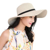 New Elegant Women Straw Sun Hat Bowknot Wide Large Brim Foldable Casual Summer Holiday Cap