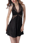 Sexy Women Lingerie Sleep Dress Mesh Lace Mini Dress Sleepwear Nightgown Nightdress