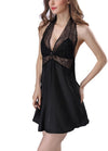 Sexy Women Lingerie Sleep Dress Mesh Lace Mini Dress Sleepwear Nightgown Nightdress