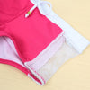 New Sexy Women Bikini Set Color Block Halter Wireless Padded Two Piece Bathing Suit Swimwear Swimsuits Rose