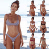 New Sexy Women Bikini Set Swimsuit Push Up Padded Bra High Cut Bottoms Swimwear Bathing Suits