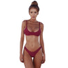 New Sexy Women Bikini Set Swimsuit Push Up Padded Bra High Cut Bottoms Swimwear Bathing Suits