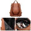 Genuine Leather Anti-theft Bag for Women - Black