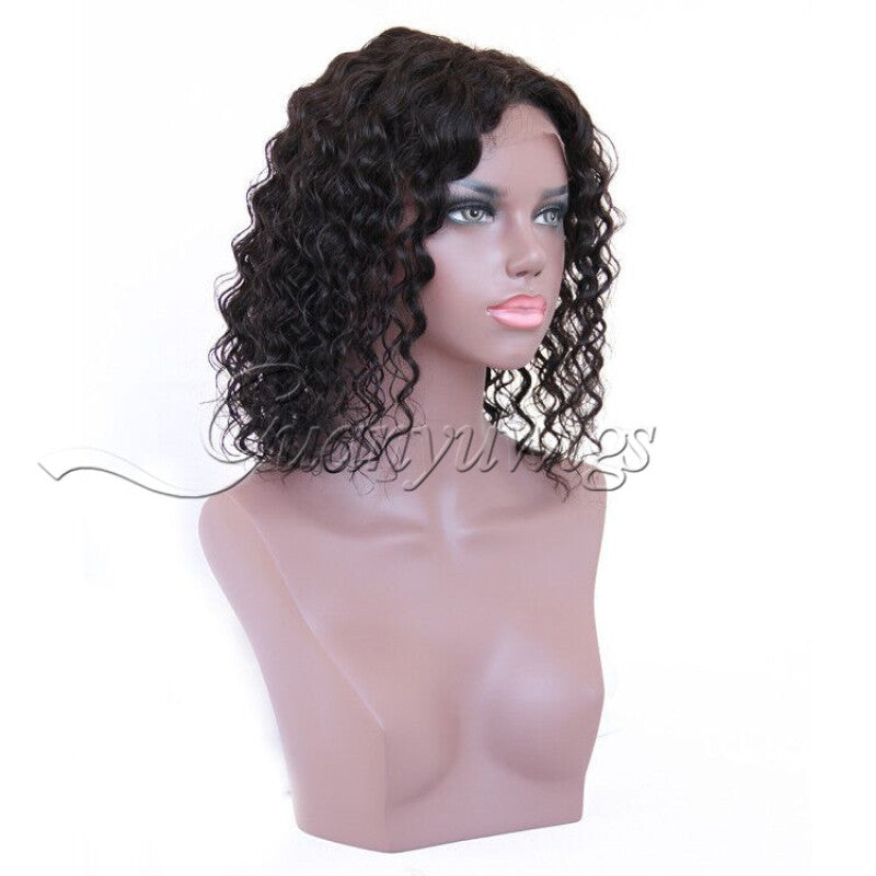 Guanyu Full Lace Frontal Curly Virgin Hair - Black